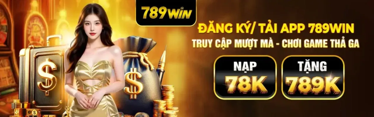 Banner chào mừng 789 Win với khuyến mãi đăng nhập 188K